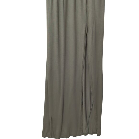 Lulus Maxi Dress Womens S Olive Green Sleeveless Adjustable Straps‎ Long Stretch - Picture 6 of 12